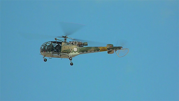 Helicopter With Gunner