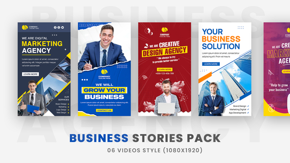 Corporate Business Company Promo Stories Pack