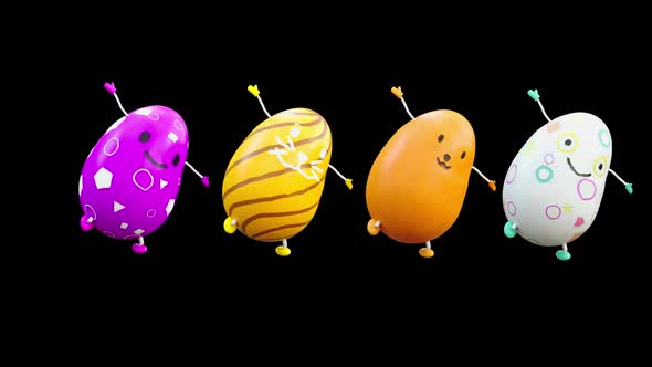 31 Easter Day Eggs Dancing HD