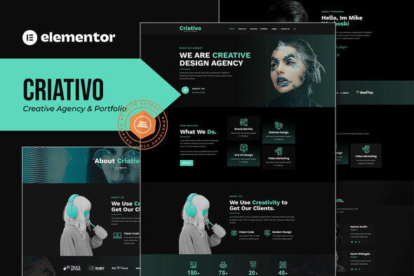 Criativo - Creative Agency & Portfolio Elementor Template Kit