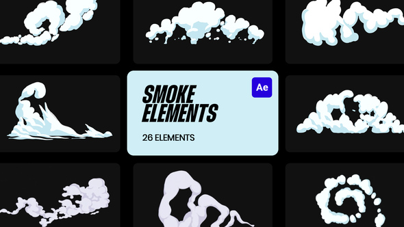 Smoke Cartoon VFX for After Effects