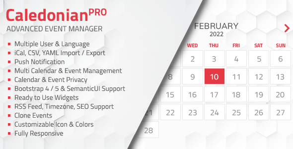 Introducing the Incredibly Powerful Caledonian PRO PHP Event Calendar
