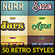 50 Retro Text Styles - Bundle vol. 02 - GraphicRiver Item for Sale