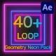Loop Geometry Neon Pack - VideoHive Item for Sale