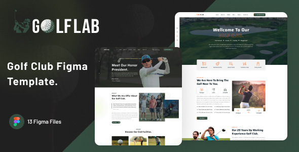 GolfLab - Golf Club Figma Template