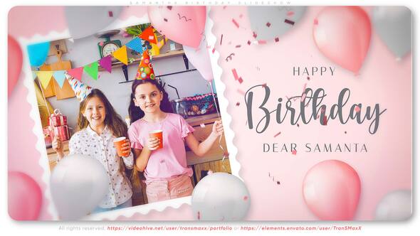Samantha Birthday Slideshow
