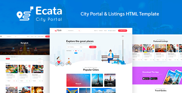 Ecata - City Guide HTML Template