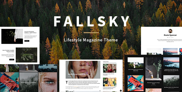 Fallsky - Lifestyle Magazine Theme with Shop