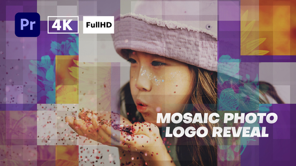 Mosaic Photo Logo Reveal | Premiere Pro