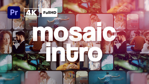 Mosaic Multi Photo Intro | Premiere Pro