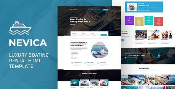 Nevica -  Luxury Boats Rental HTML