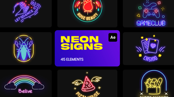 Neon Signs for After Effects