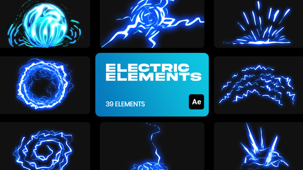 Electricity Cartoon VFX for After Effects