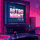 Retro Gaming Night 80s Synthwave Flyer - GraphicRiver Item for Sale