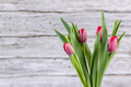 red tulip flowers with old wood background - PhotoDune Item for Sale