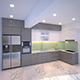 Kitchen with acrylic material - 3DOcean Item for Sale