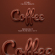 Coffee Editable 3D Text Effect Style - GraphicRiver Item for Sale