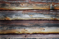 Wall of wooden logs background natural light - PhotoDune Item for Sale