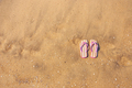 Flip flops on sand - PhotoDune Item for Sale