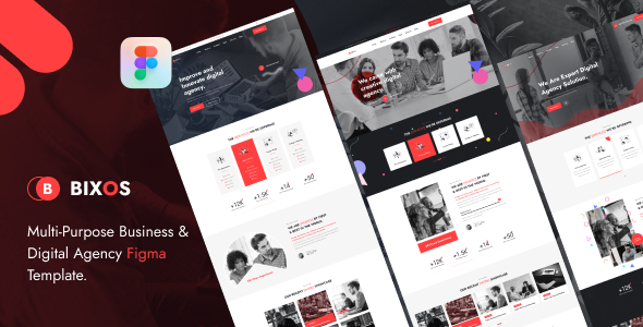 Bixos - Business & Digital Agency Figma Template