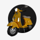 Vespa Scooter - 3DOcean Item for Sale