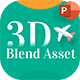 3D Blend Asset Creative PowerPoint Template - GraphicRiver Item for Sale