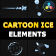 Cartoon Ice Elements | DaVinci Resolve - VideoHive Item for Sale