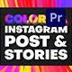Colorful Instagram Post and Stories | Premiere Pro - VideoHive Item for Sale