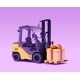 Vector Forklift with Gift Box - GraphicRiver Item for Sale