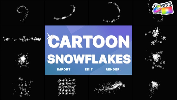 Cartoon Snowflakes And Snowfalls | FCPX alt
