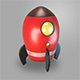 Low poly Rocket - 3DOcean Item for Sale