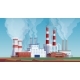 Factory Industry Building Production Power Plant - GraphicRiver Item for Sale