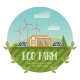 Farm Eco Agriculture Organic Green Eco Farming - GraphicRiver Item for Sale