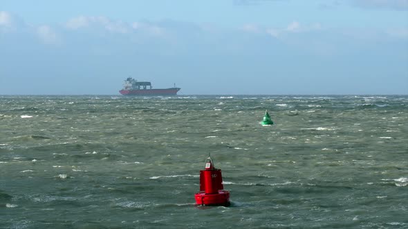 Trawler on sea