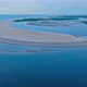 Drone Flies High Above, Blue Sea, With Small Waves, Calm, Northeast Of Brazil - VideoHive Item for Sale