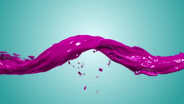 rainbow colors, fluid simulation. spilled paint