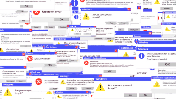 Glitch Old System Error Logo alt