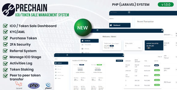 Prechain - ICO / token sale management system