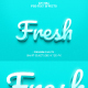 Fresh Editable 3D Text Effect Style - GraphicRiver Item for Sale