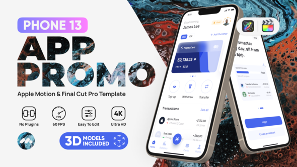 Phone13 App Promo Template for Apple Motion & Final Cut Pro