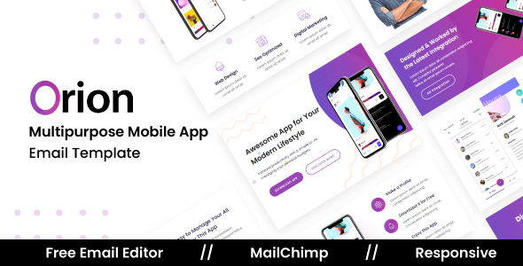 Orion App - Multipurpose Responsive Email Template