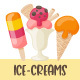 Ice Cream Icon Set - GraphicRiver Item for Sale