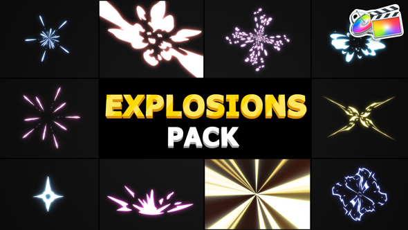 Cartoon Explosions Pack | FCPX alt
