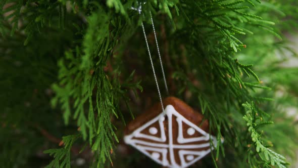 Christmas tree with christmas cookies