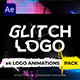 Glitch Logos Intro Pack - VideoHive Item for Sale