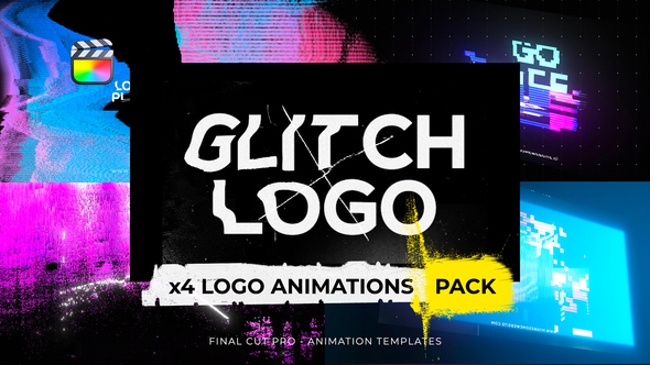 Glitch Logos Intro Pack alt