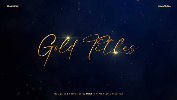 Gold Titles 4K