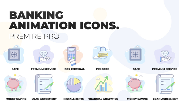 Banking - Animation Icons (MOGRT)