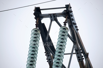 electric power wires for safe delivering of electrical energy through steel cable on long distance.