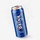 500ml Drink Can with Drops Mockup - GraphicRiver Item for Sale